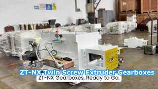 ZT-NX 트윈 스크류 압출기 기어박스 배송 준비 완료